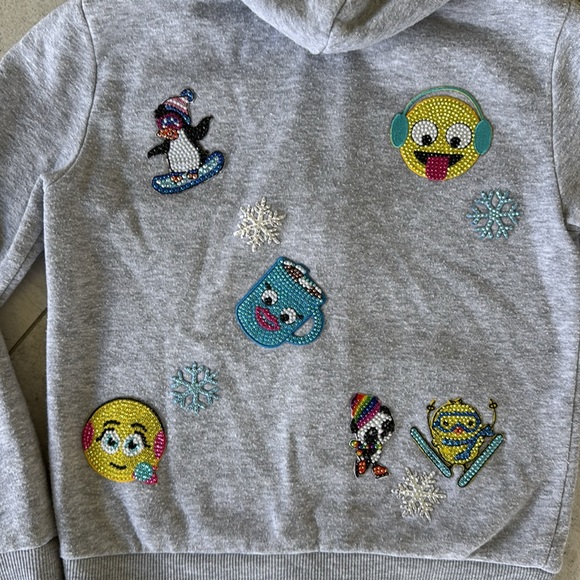 BUTTER
Winter Emoji Burnout Fleece Zip Hoodie - Picture 3 of 12